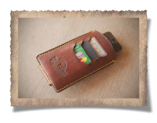 The Witwatersrand Wallet I, cards, yellow stitching, logo, leather products, handcrafted